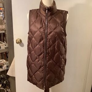 LaFayette 148 New York Longline Brown Vest
